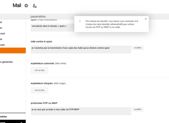 Orange et IMAP/POP : une “sécurité” qui complique tout orange